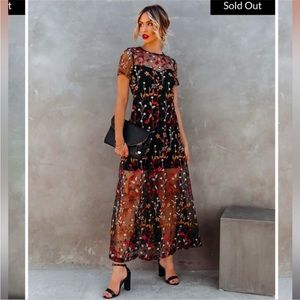 NWT Vici Immeasurable Joy Embroidered Dress